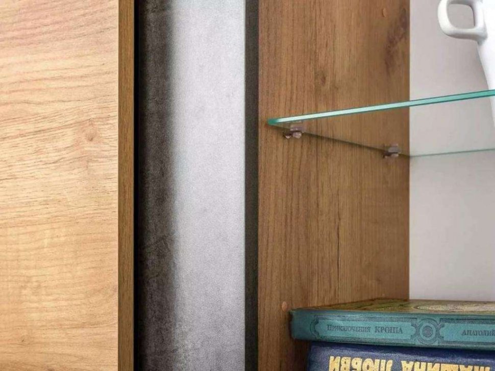 Гостиная Арчи комплектация 1 Дуб крафт золотой / Камень темный