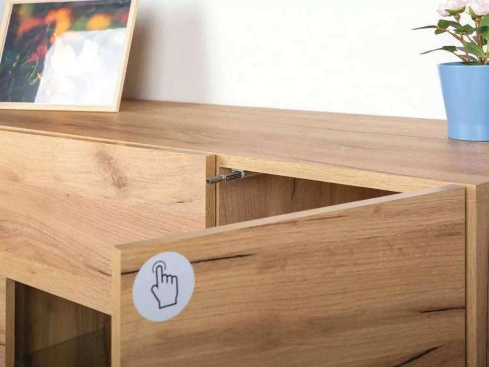 Гостиная Арчи комплектация 1 Дуб крафт золотой / Камень темный