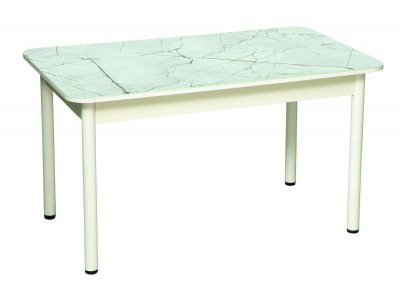 Стол Аппетит прямоугольный 55.02 Белый/Мрамор белый