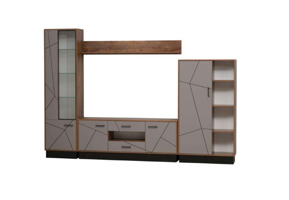 Шкаф-пенал Гамма 54.01-01 Правый Таксония/Грэй