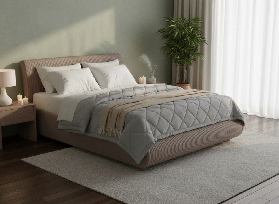 Кровать Нефертити 1600 с под. механизмом / какао №8