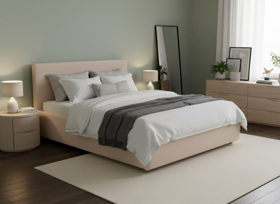 Кровать Event Loft 1400 с под. механизмом / бежевый №4