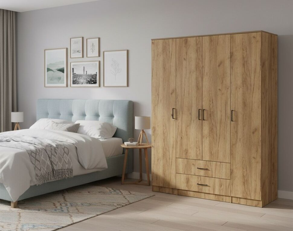 ШК 1 шкаф (серия 2) / Дуб золотой