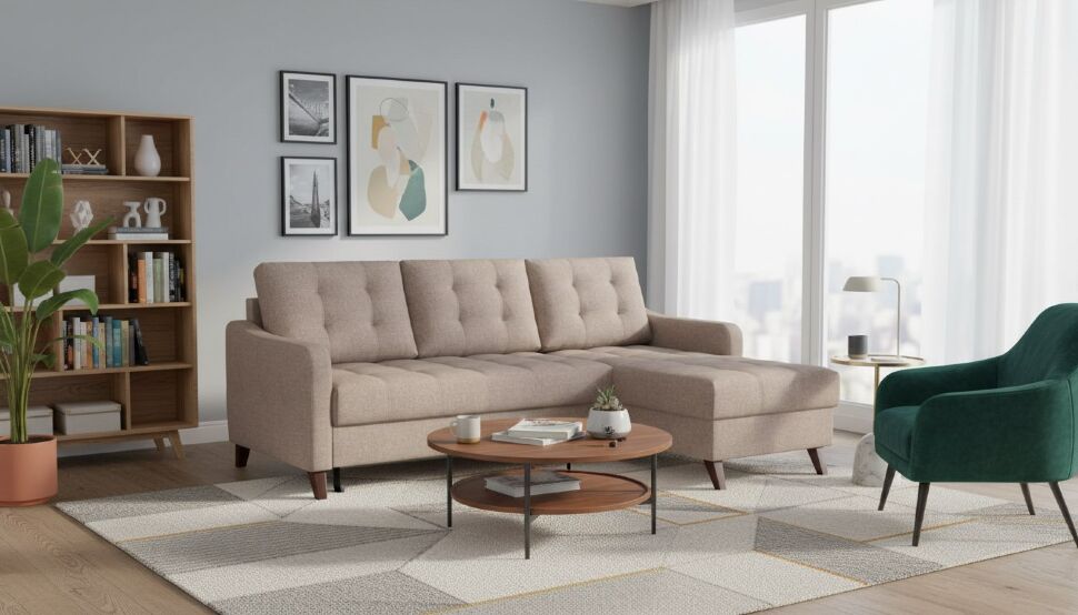 Диван угловой Римини-1 Sherlock 932