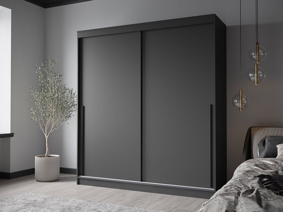 Шкаф-купе Элегант-7 (Северин) 1500 Графит
