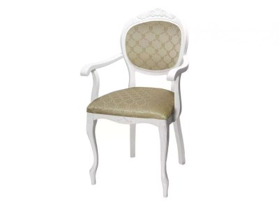 Кресло С-16 белый/андрис бежевый