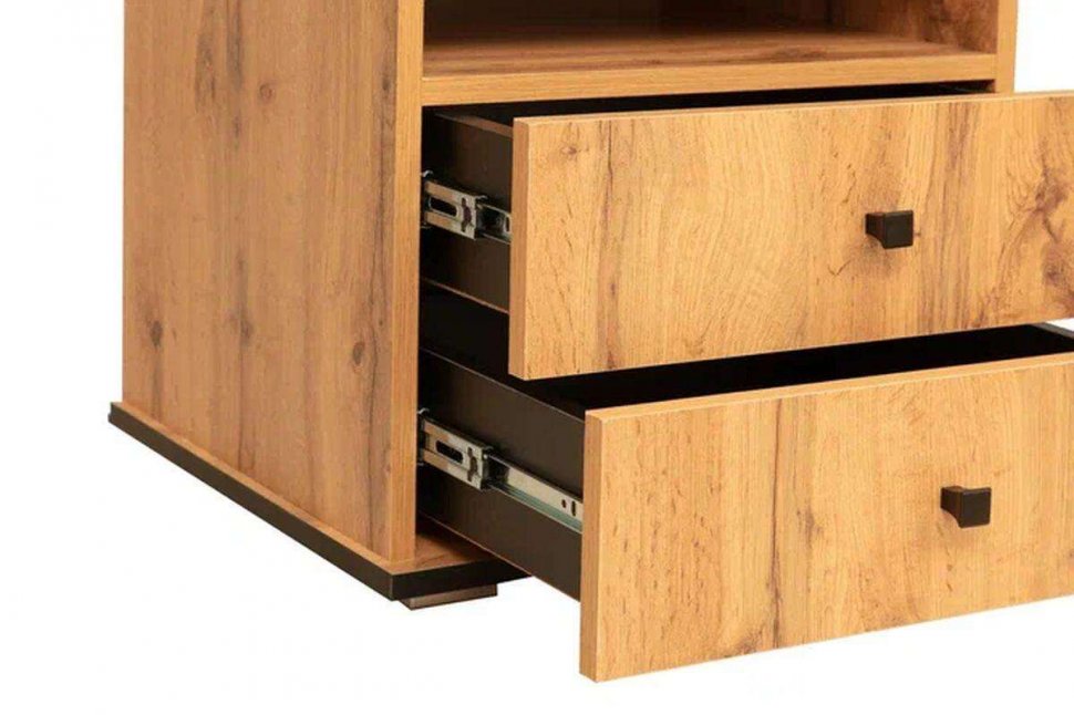 Модульная гостиная Либерти 2 (опора h20) Дуб вотан/Черный