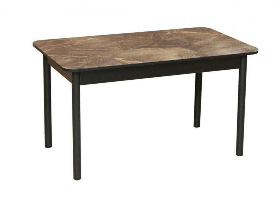 Стол Аппетит прямоугольный 55.02 Черный/Мрамор черный