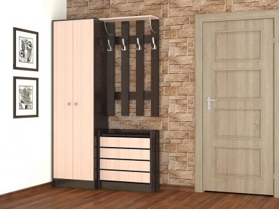 Прихожая Ямайка ТЭКС Комплект 2 (Венге)