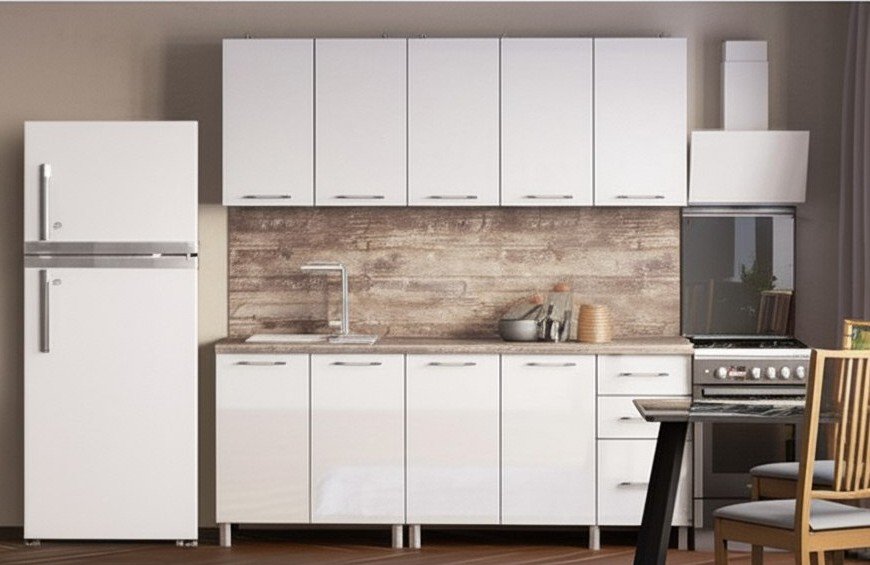 Кухня Танго 2 м, Белый