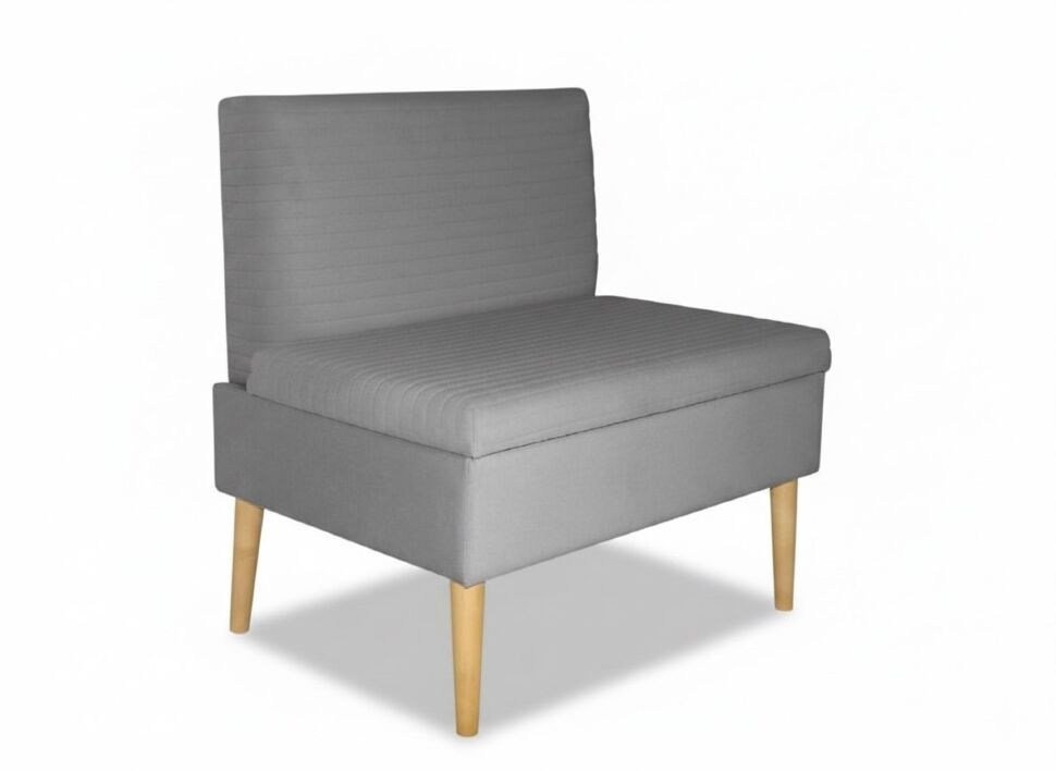 Диван ОАЗИС-1 ДУ узкий серый №25