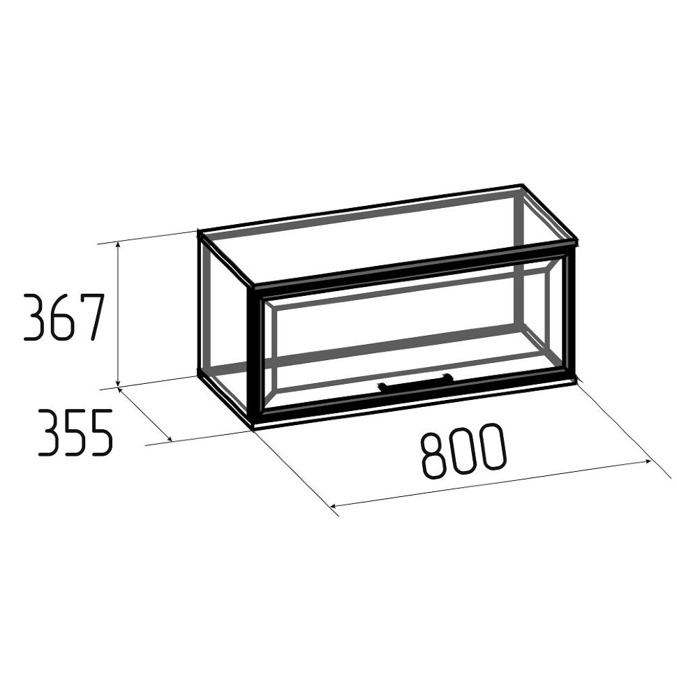 Шкаф навесной Аурелио 4 (Глазов) Белый