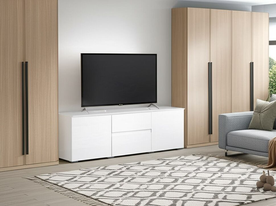 Тумба ТВ Плейона (ТЭКС) Белый