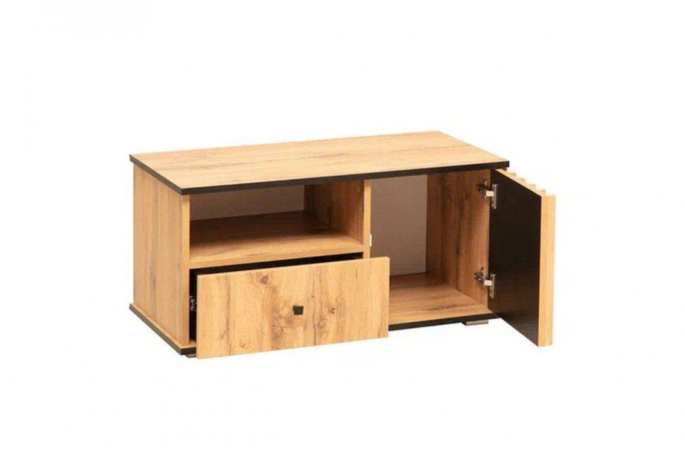 Модульная гостиная Либерти 3 (опора h20) Дуб вотан/Черный