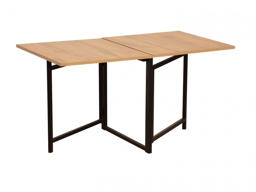 Стол журнальный 42.43 Кальяри Дуб Вотан/металл черный