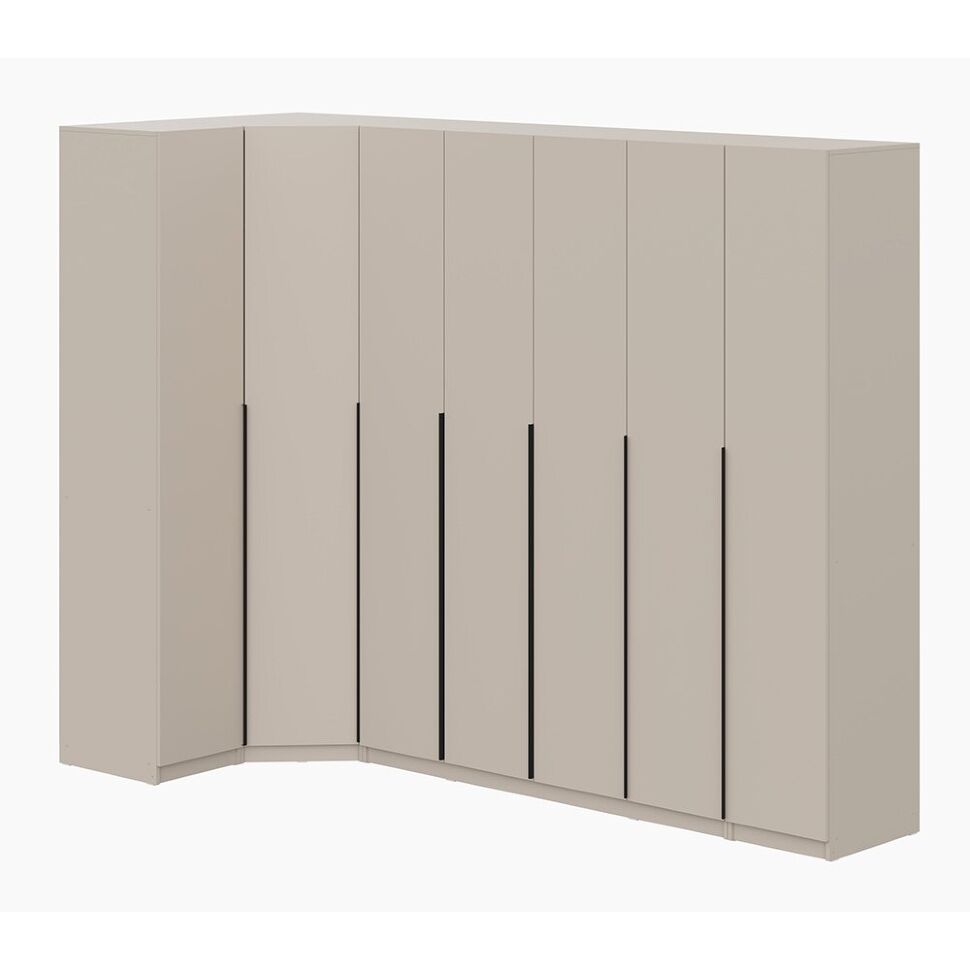 Шкаф с наполнением (22 полки + 2 штанги) ШК 5, Меланж