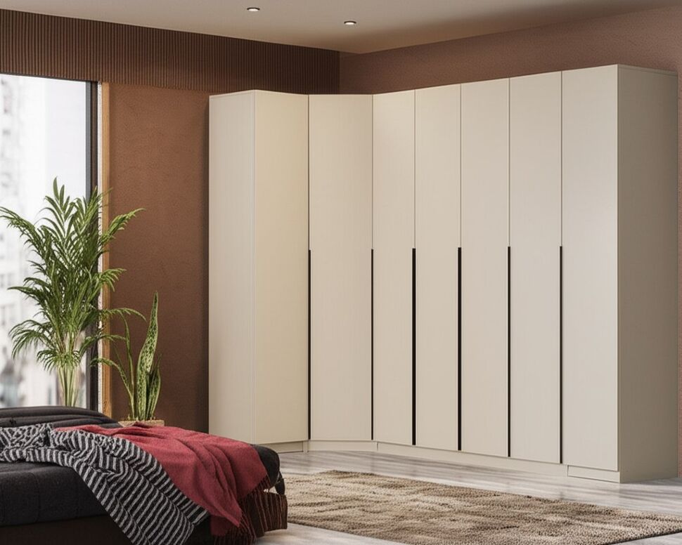 Шкаф с наполнением (22 полки + 2 штанги) ШК 5, Меланж