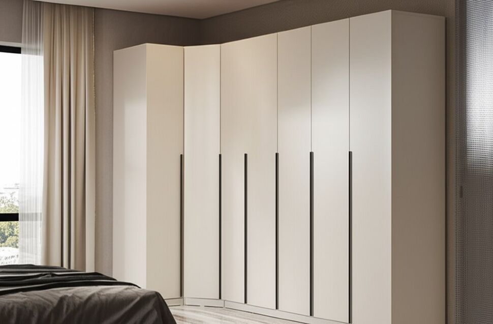 Шкаф с наполнением (22 полки + 2 штанги) ШК 5, Меланж