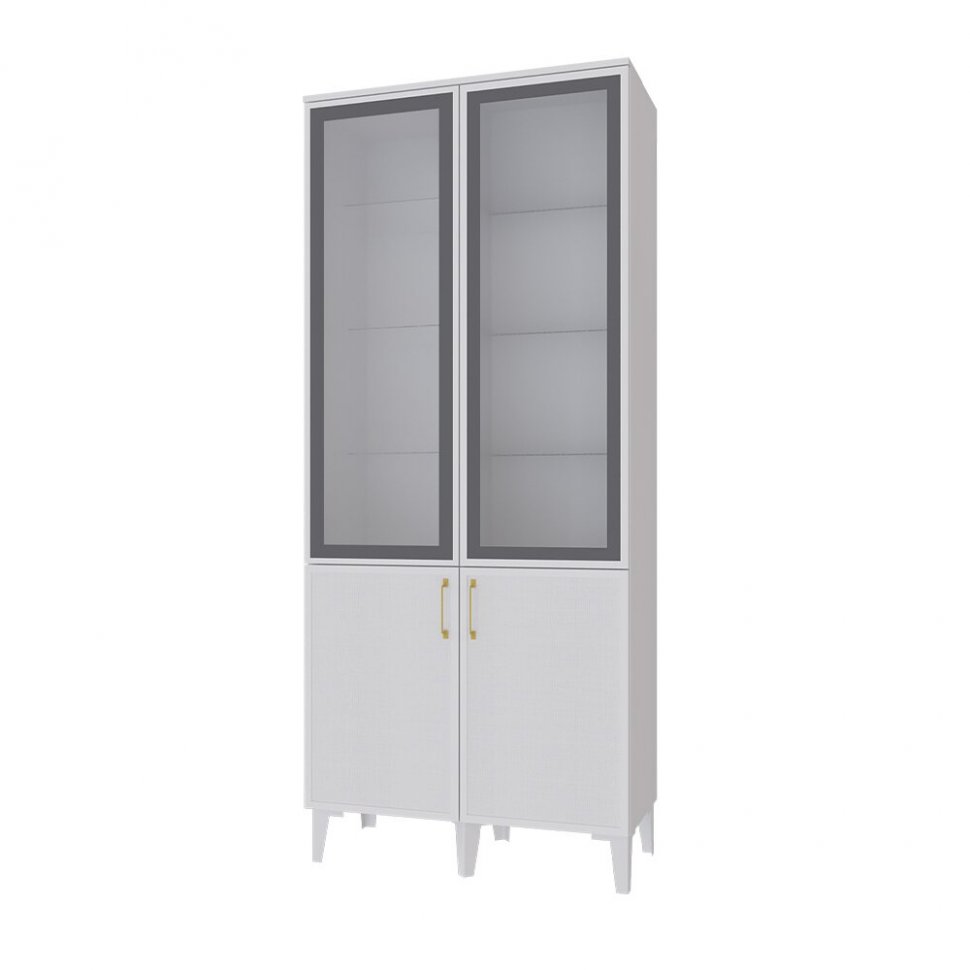 Шкаф-витрина Толедо ТШ-3, Белый