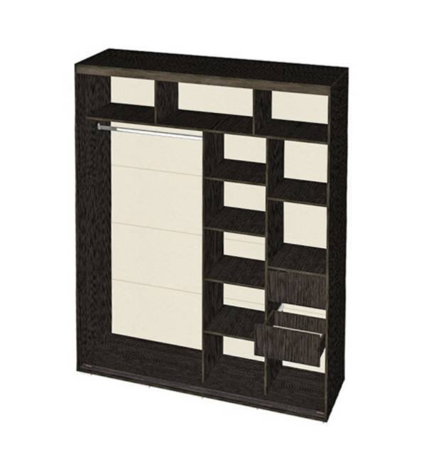 Шкаф-купе с зеркалом Крафт-3