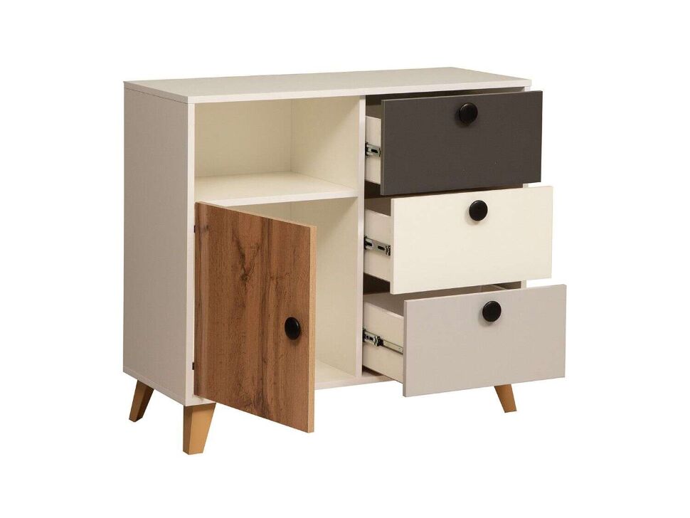 Молодежная Артис Белый/Серый/Дуб Вотан