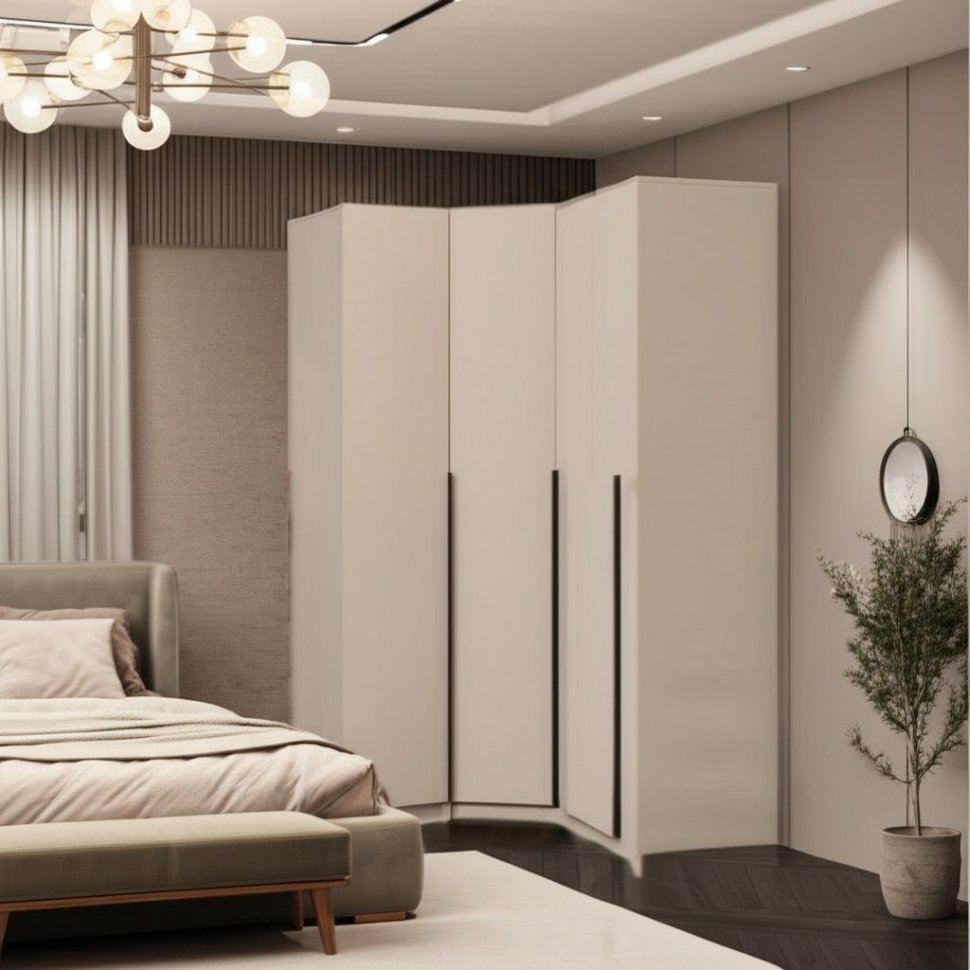 Шкаф с наполнением (10 полок + 2 штанги) ШК 5, Меланж