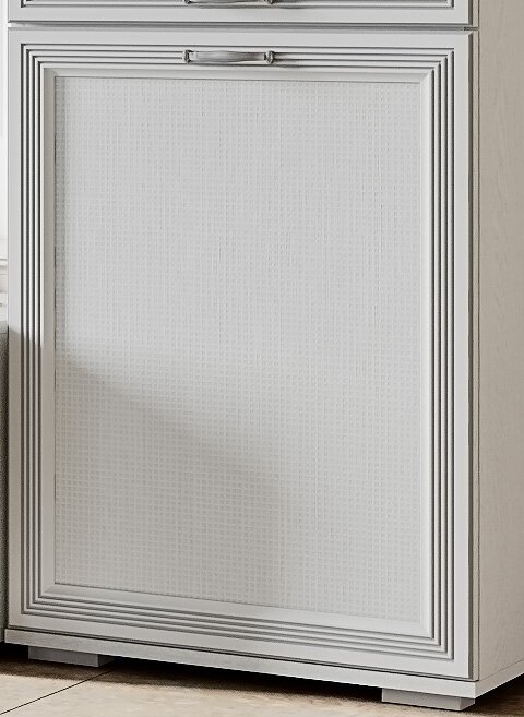 Шкаф-пенал с витриной Ливорно  ЛШ-4 (Домани) Ясень Анкор светлый