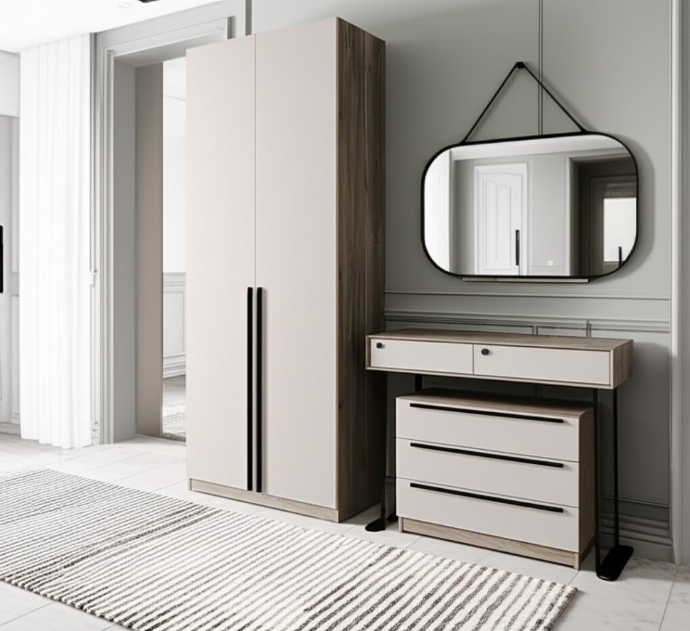 Шкаф ШК-03, Дуб смоки, Кашемир