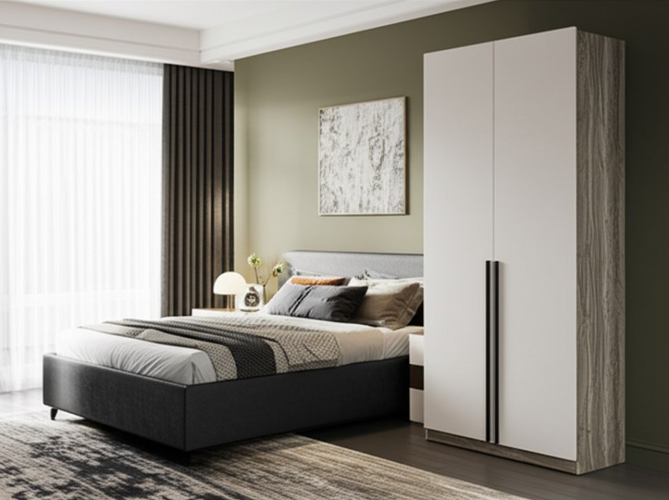 Шкаф ШК-03, Дуб смоки, Кашемир