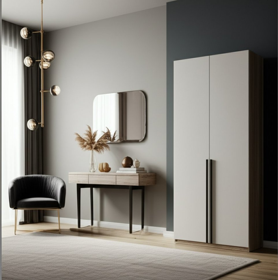 Шкаф ШК-03, Дуб смоки, Кашемир