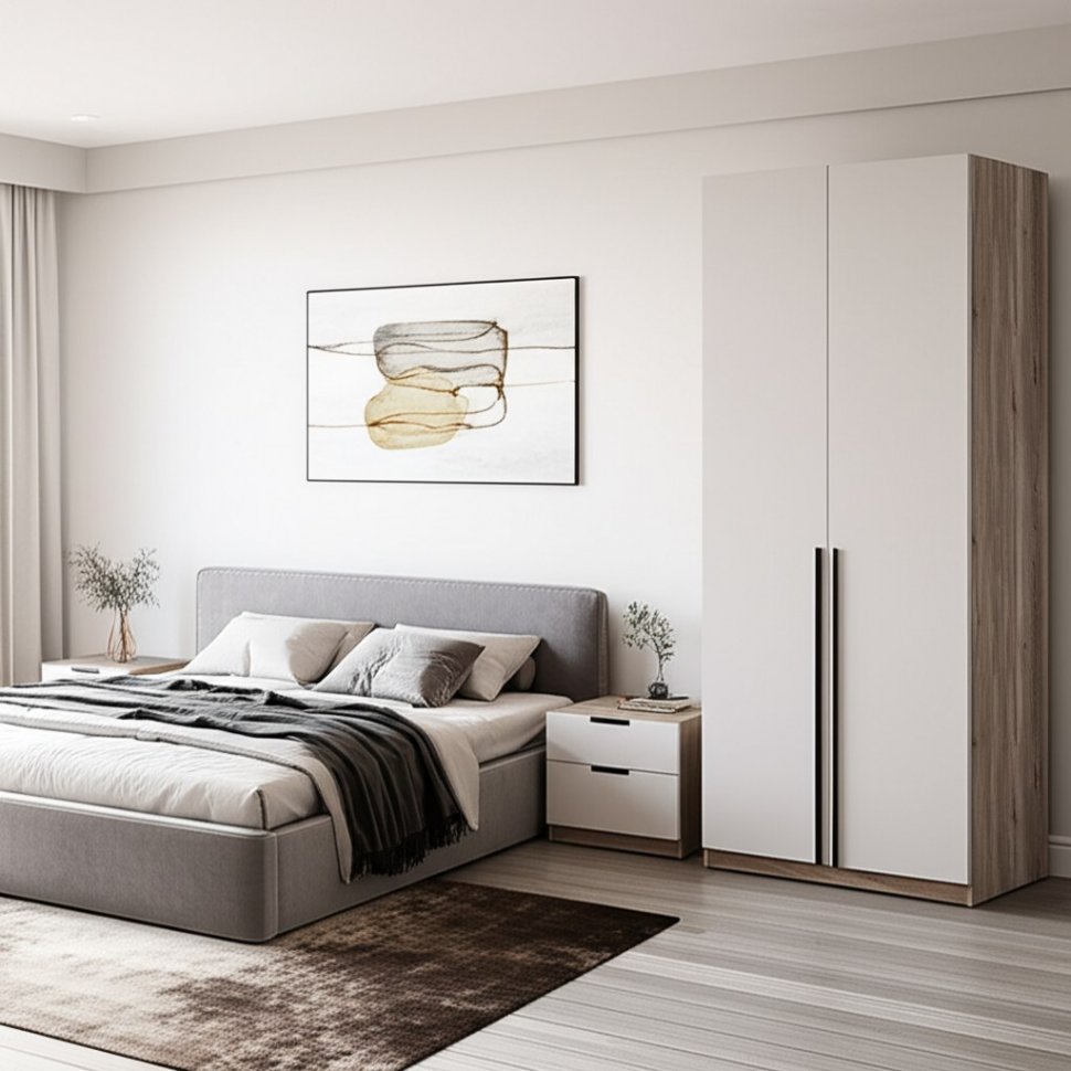 Шкаф ШК-03, Дуб смоки, Кашемир