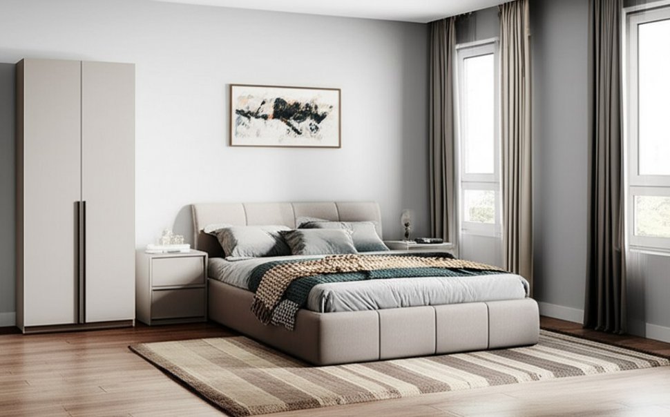 Шкаф ШК-03, Дуб смоки, Кашемир