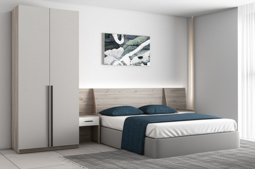 Шкаф ШК-03, Дуб смоки, Кашемир