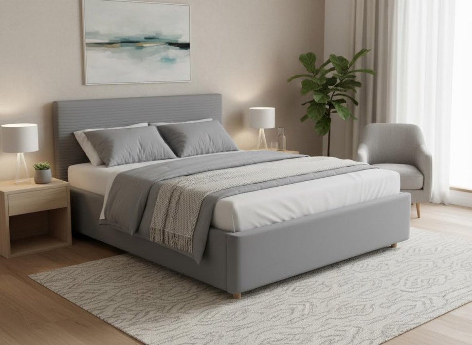 Кровать Event Loft 1400 с под. механизмом / серый №25