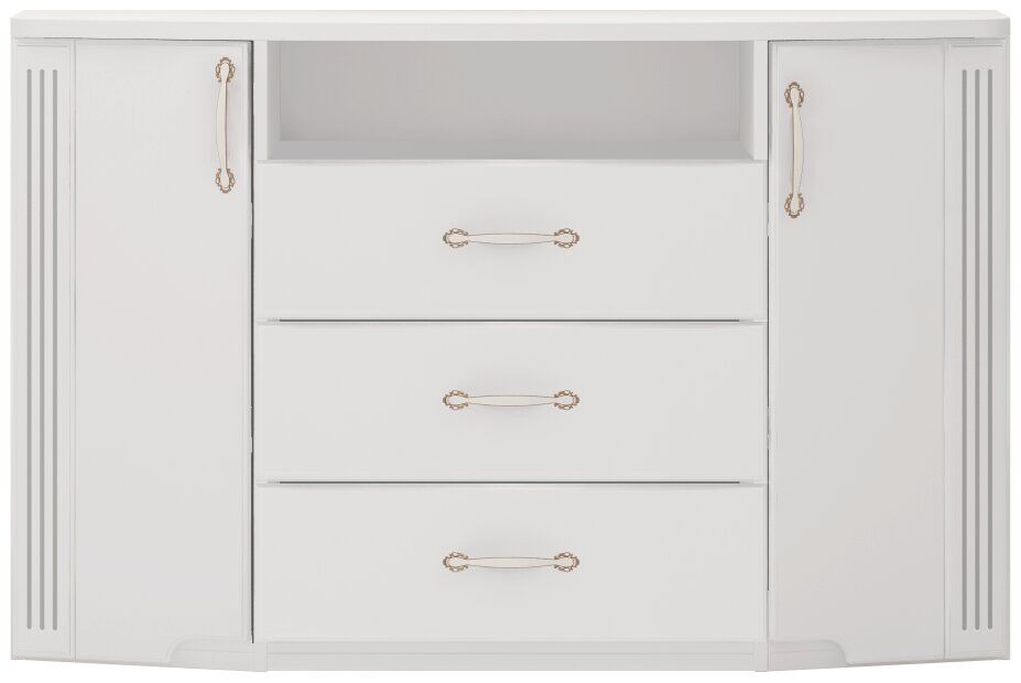 Комод Виктория (Ижмебель) 12 комбинированный