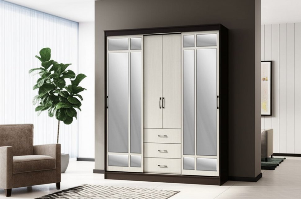 Шкаф-купе Маэстро 1700 БТС (Венге)