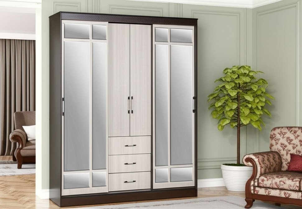 Шкаф-купе Маэстро 1700 БТС (Венге)