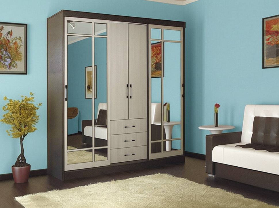 Шкаф-купе Маэстро 1700 БТС (Венге)