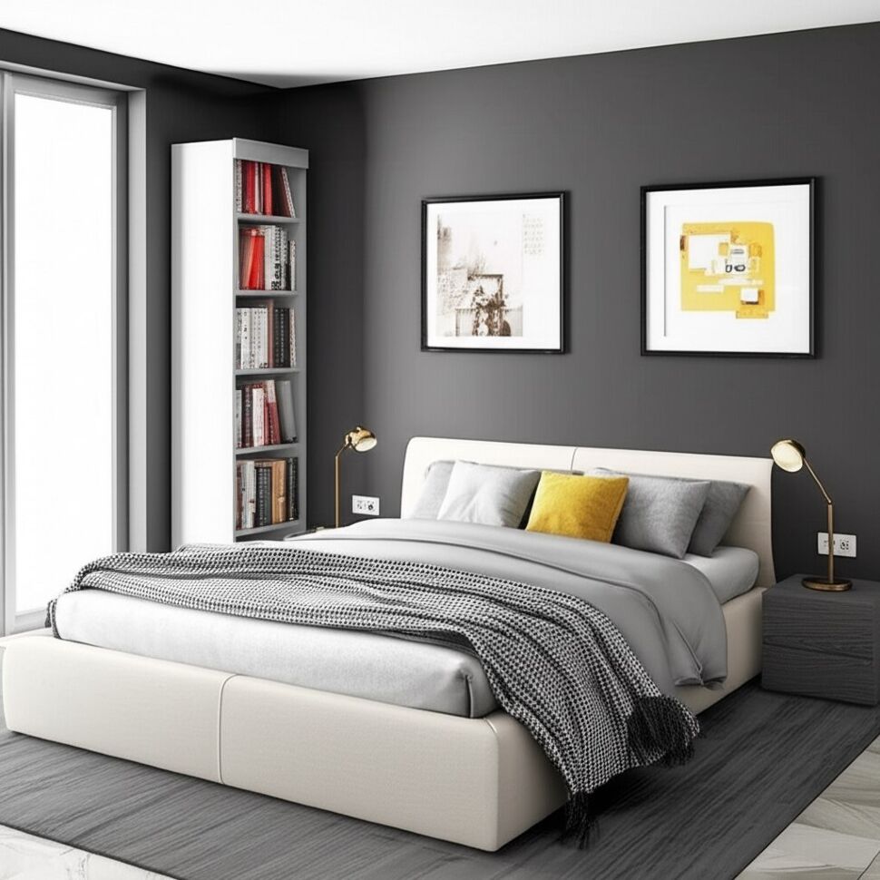 Стеллаж (гл. 560) Монако МН-41 белое дерево