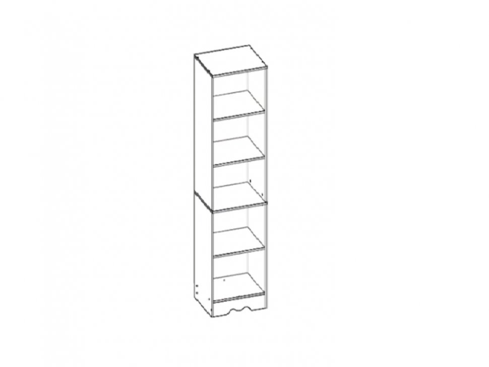 Латте 24-01 Шкаф комбинированный Бодега Светлый / Орех Донской