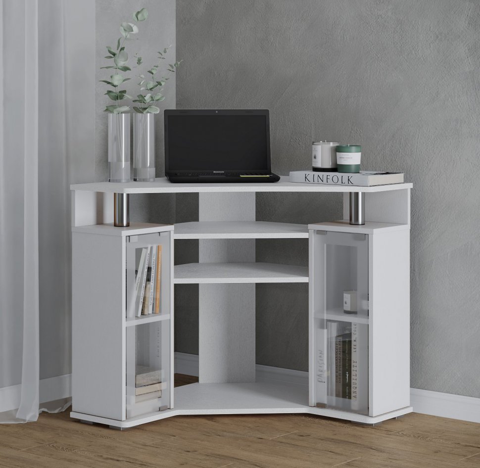 Угловая тумба ТВ 044 (2у) Белый