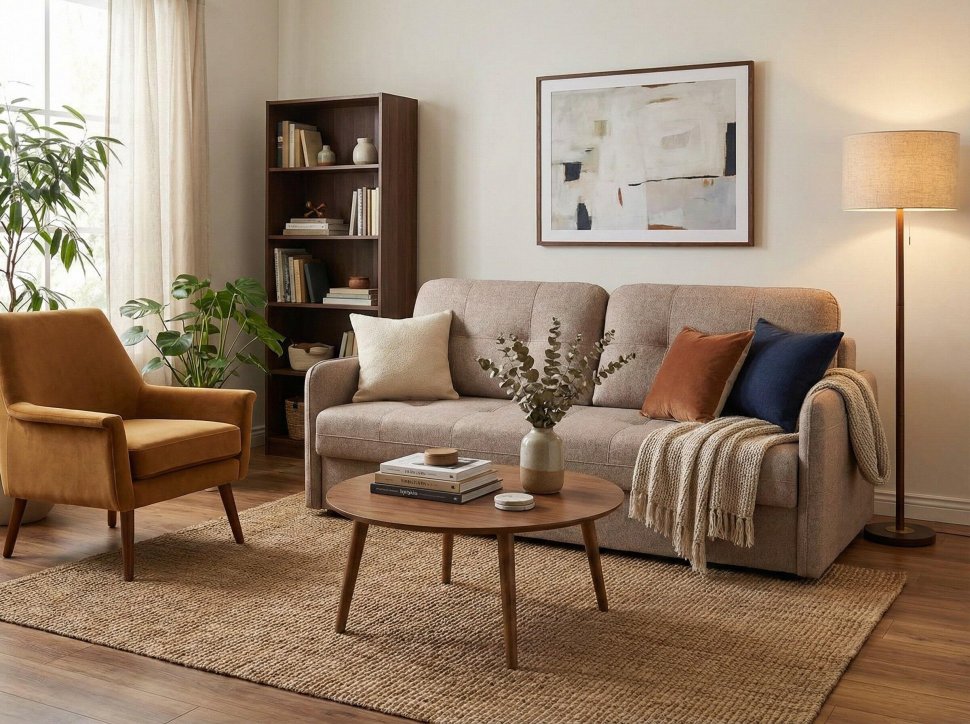 Диван Smart 1 СК Рогожка Sherlock 932