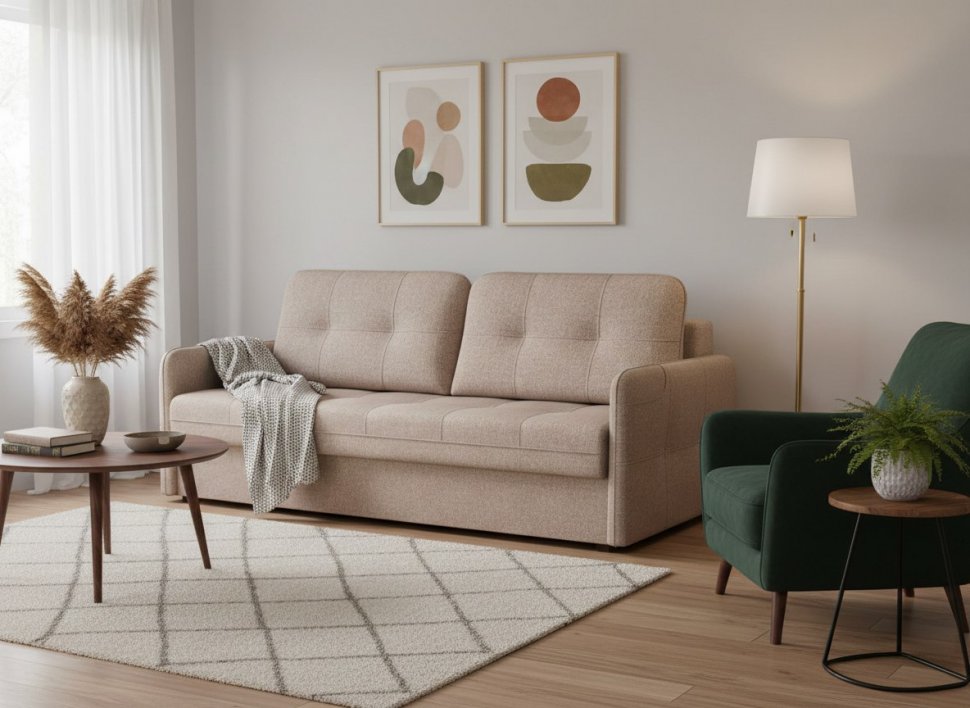 Диван Smart 1 СК Рогожка Sherlock 932