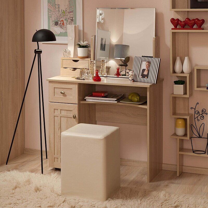 Стол туалетный Глазов-мебель Sherlock 53 (Дуб Сонома)