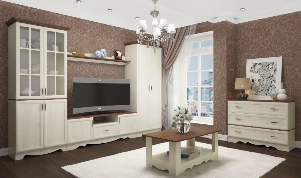 Латте 24-02 Шкаф комбинированный / Бодега Светлый / Орех Донской 