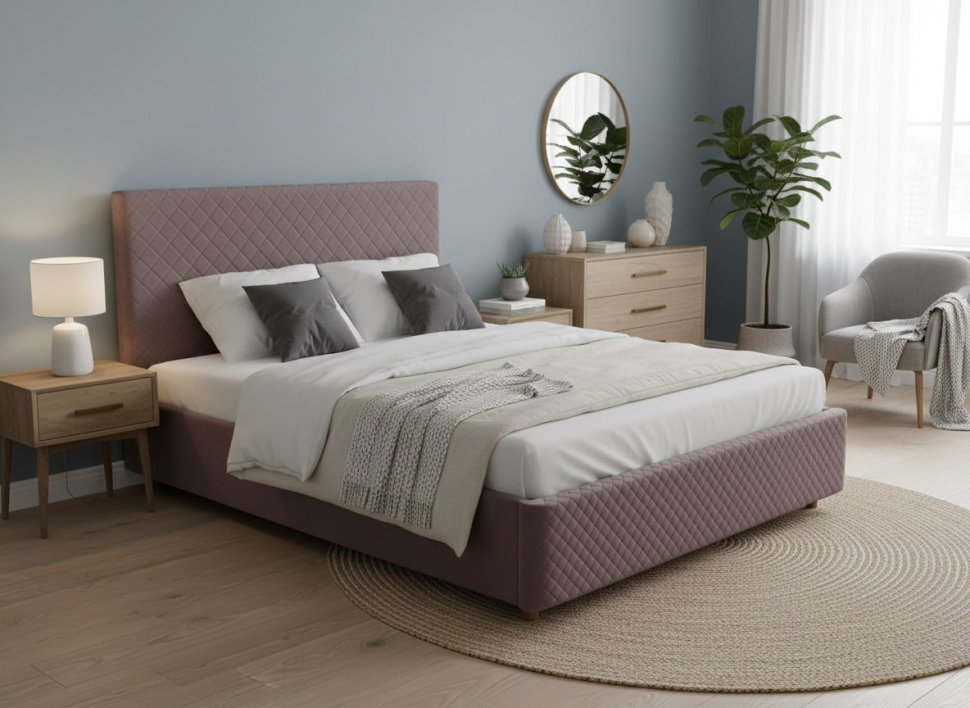 Кровать Galaxy 1800 с под. механизмом / какао №8