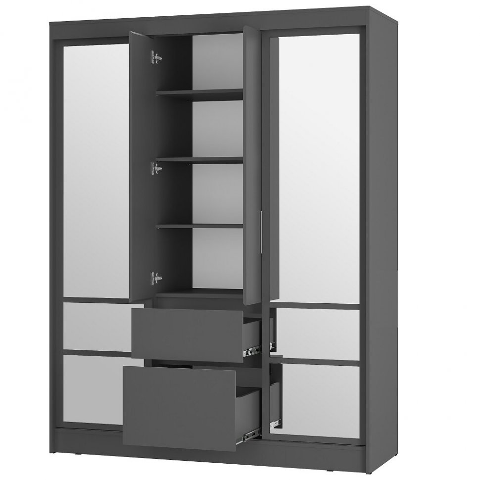 Шкаф-купе Симпл 1600 ШКК-06 (БТС) Графит