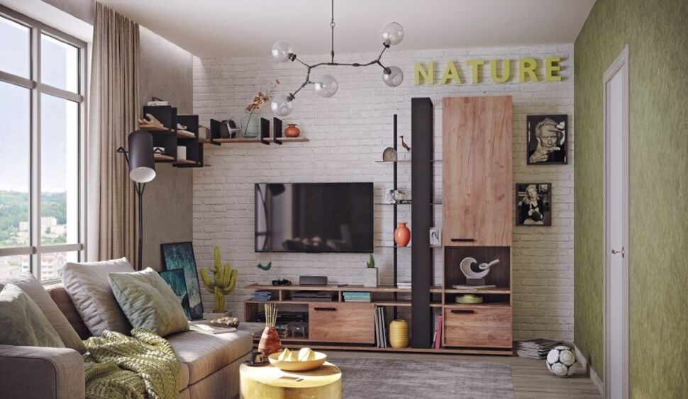 Мебель для гостиной NATURE Глазов-мебель Вариант 1