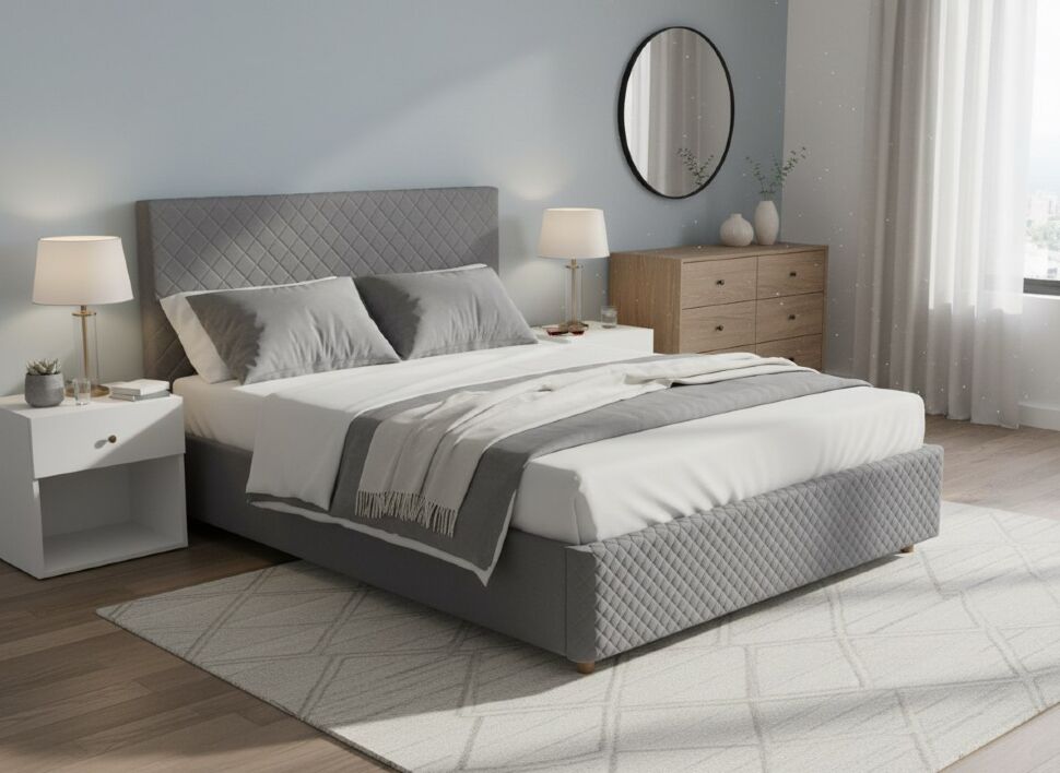 Кровать Galaxy 1800 с под. механизмом / серый №25