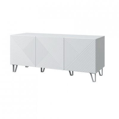 Тумба под ТВ Солана (MLK) Белый софт / Белый 